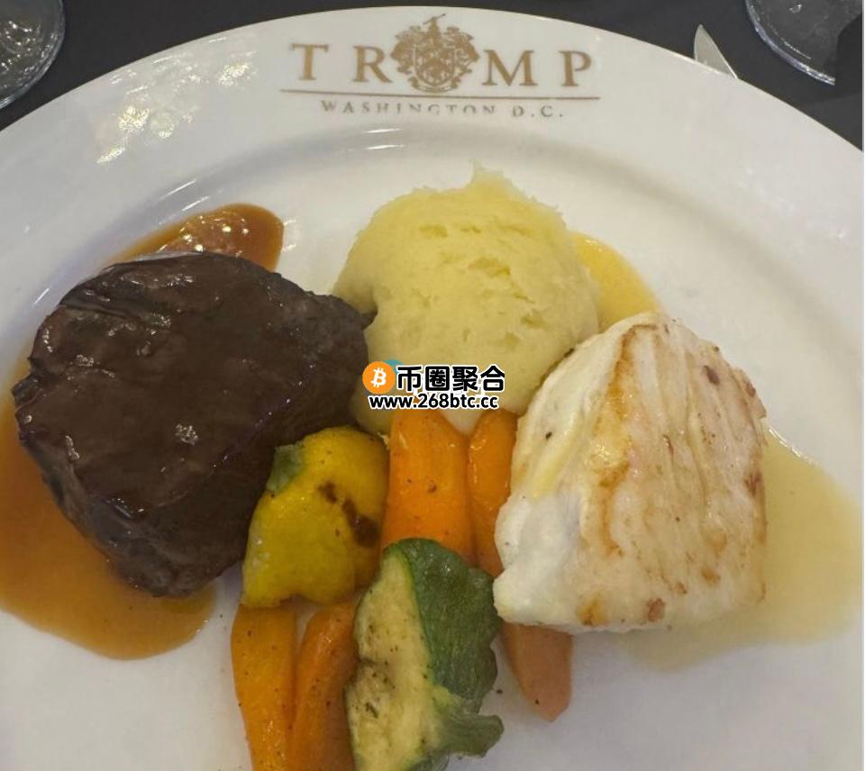 川普Meme币Trump晚宴牛排照曝光！TikTok网红：饿肚子离开