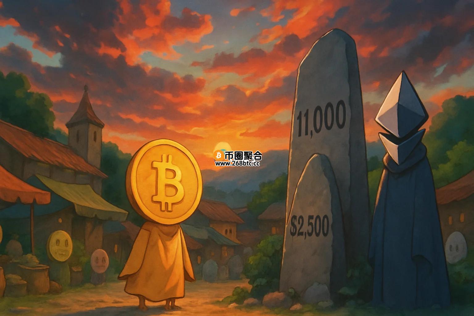 比特币在10.5万美元附近盘整、力图突破阻力！以太坊则稳守2500美元